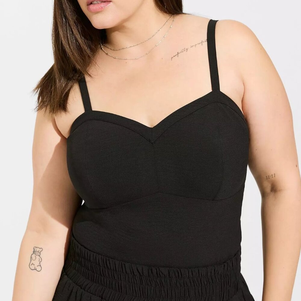 Torrid Seersucker Sleeveless Bralette Size 1 NWT
